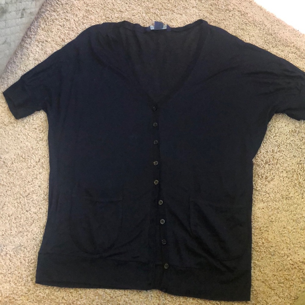 French Connection Short Sleeve Cardigan XS
